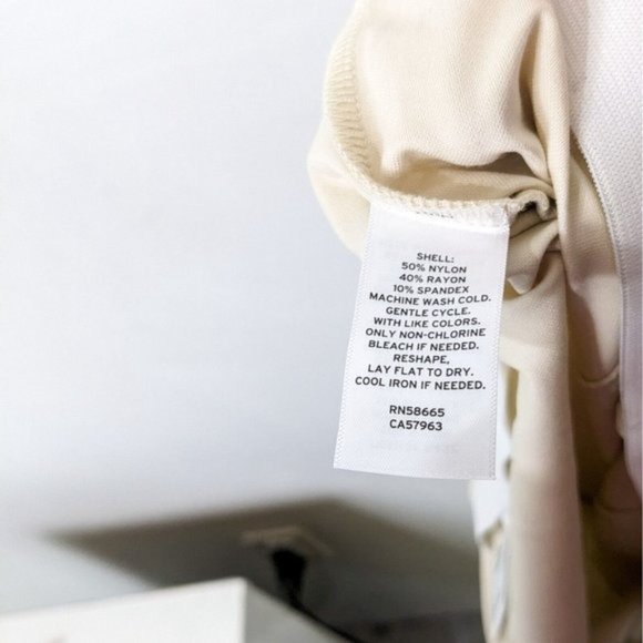 OPEN EDIT Women's Split Hem Knit Skinny Pants NWT Size Large Ivory Birch - Picture 7 of 9